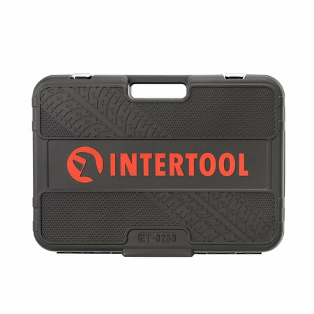 Intertool 1/4 in., 3/8 in., 1/2 in. Drive, Mechanics Tool Set, Sae, Metric, 233 pcs ET08-8233